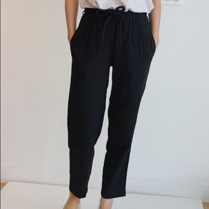 WRK-SHP corded pant in Black